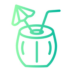 coconut drink icon
