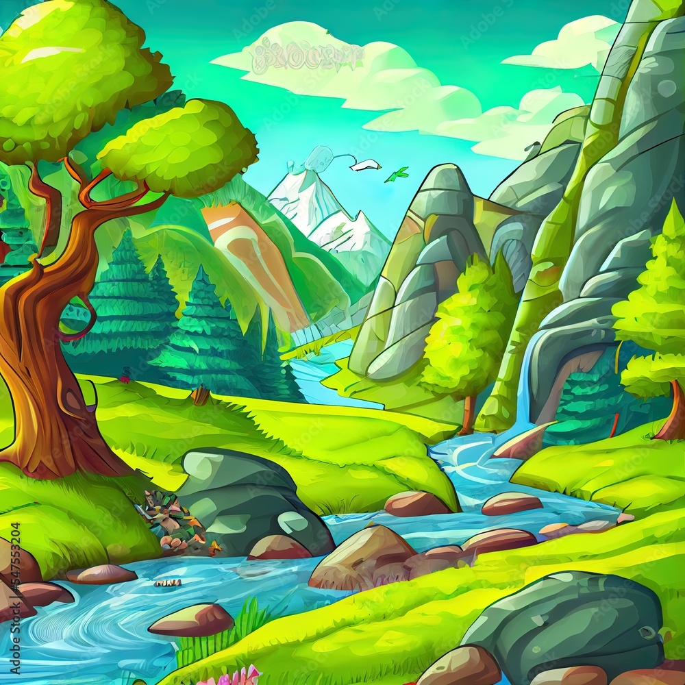 Poster computer generated background
