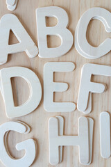 large wood letters alphabet