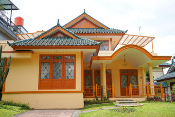 Kota Bunga, Cianjur, Indonesia - October, 2022 : Hanok is an architectural term describing Korean...