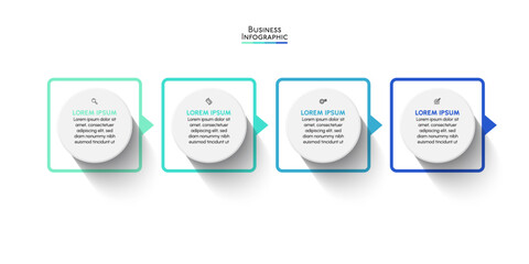 Business data visualization. timeline infographic icons designed for abstract background template milestone element modern diagram process technology digital marketing data presentation chart Vector