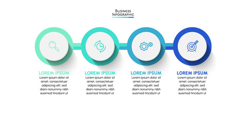 Business data visualization. timeline infographic icons designed for abstract background template milestone element modern diagram process technology digital marketing data presentation chart Vector