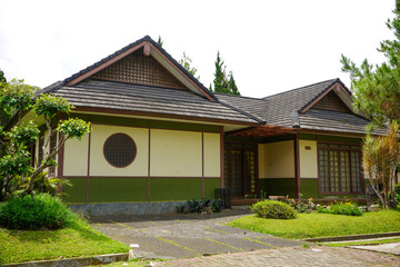 Minka, or traditional Japanese houses, are tatami mat floor, sliding doors, and wooden engawa...