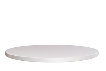 empty white plate isolated