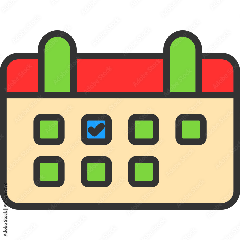 Sticker event planner icon