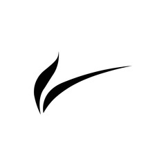 Abstract shapes concept logo design. Fire flame hot ignite creative sign. Dynamic motion abstract symbol. Vector illustration.