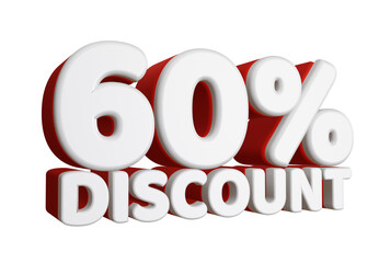 Winter Sale 3D Rendering Discount Sign 