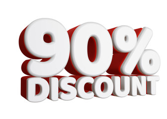 Winter Sale 3D Rendering Discount Sign 