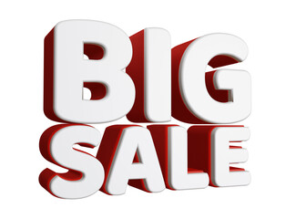 Winter Sale 3D Rendering Discount Sign 