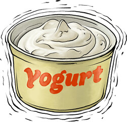 Yogurt illustration