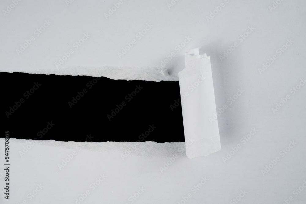 Poster Horizontal torn paper for overlay background. Abstract torn paper for copy space