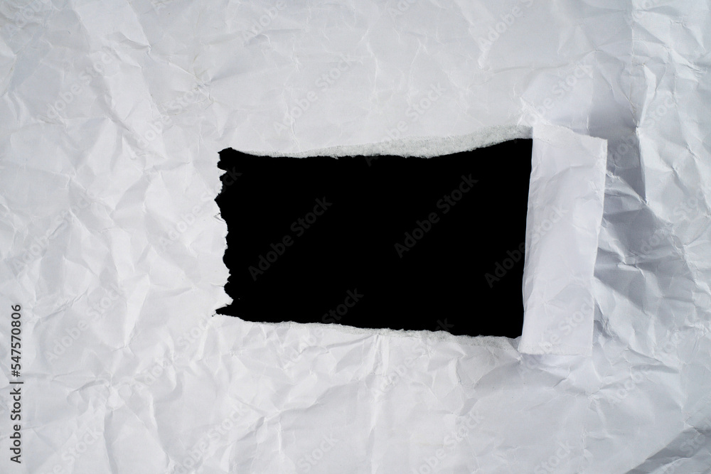 Poster Horizontal torn paper for overlay background. Abstract torn paper for copy space