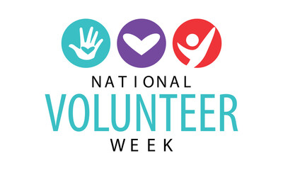 Vector illustration on the theme of National Volunteer week observed each year during december