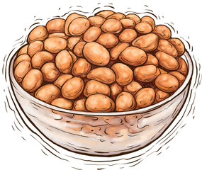 Salty peanut illustration
