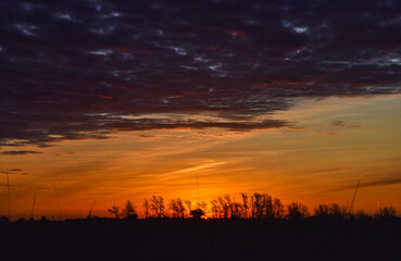 atardecer con sol amanecer cielo