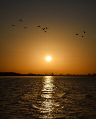 atardecer con sol amanecer cielo