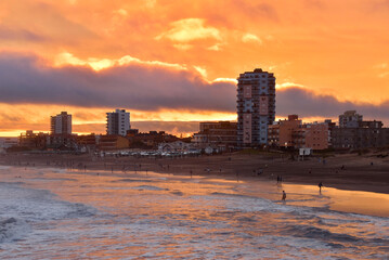 atardecer con sol amanecer cielo