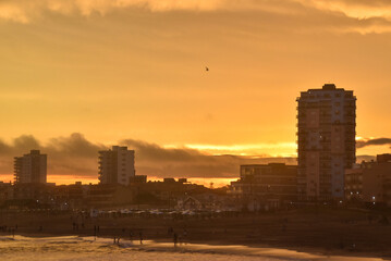 atardecer con sol amanecer cielo
