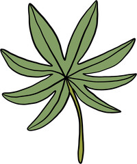 simplicity floral freehand drawing flat design.