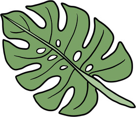 simplicity floral freehand drawing flat design.