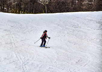 Nieve blanca ski invierno