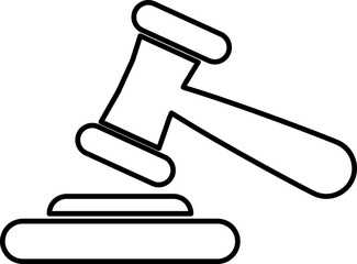 Security, auction icon. Element of judge gavel icon for mobile concept and web apps..eps