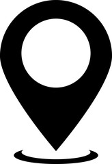 Location icon vector. Simple filled location sign.eps