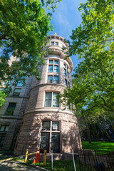 Fototapeta premium Sunny exterior view of the American Museum of Natural History