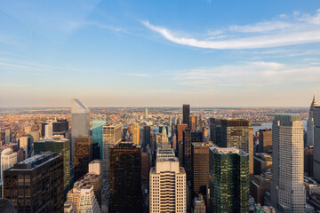 Obraz premium Aerial view of New York City cityscape