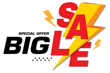 big sale logo design. PNG file
