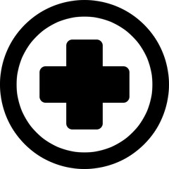 Obraz premium vector icon plus icon illustration on white background..eps