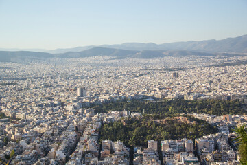 Beautiful view of Athens landscape, Greece