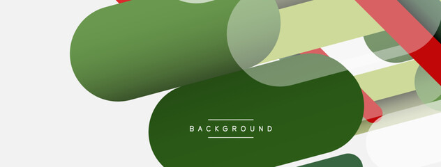 Abstract background. Round shapes, lines compositions on grey backdrop. Vector illustration for wallpaper banner background or landing page