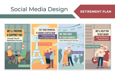 Retirement financial planning at social media set