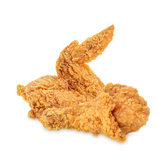 Fried chicken isolated on transparent background (.PNG)