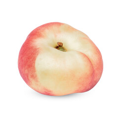 Fresh donut peach isolated on transparent background (.PNG)