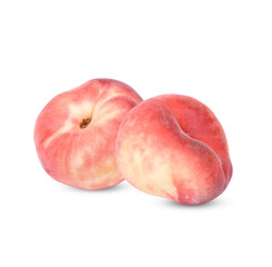 Fresh donut peach isolated on transparent background (.PNG)