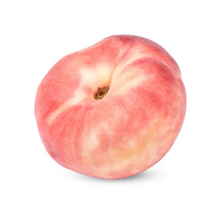 Fresh donut peach isolated on transparent background (.PNG)