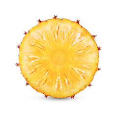 Fresh pineapple isolated on transparent background (.PNG)