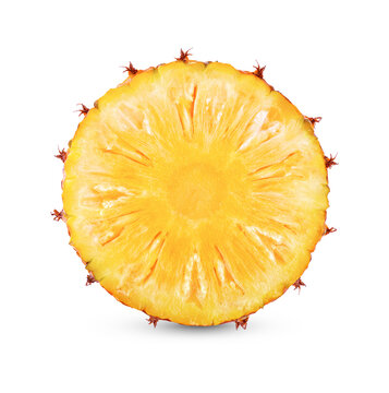 Fresh pineapple isolated on transparent background (.PNG)