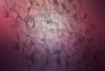 Dark Purple, Pink vector shining triangular layout.