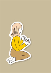 指輪をつけてごっこ遊びをしている子ども