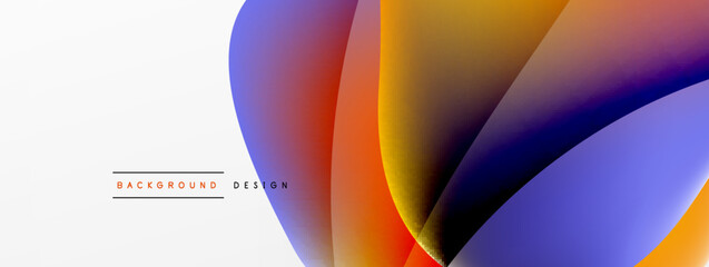 Abstract background. Fluid gradient color wave template for wallpaper, banner, background or landing