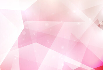 Fototapeta premium Light Pink, Yellow vector background with polygonal style.