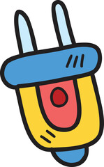 Hand Drawn power plug illustration