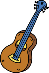 Obraz premium Hand Drawn guitar illustration