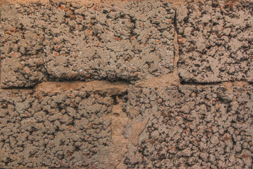 texture of an old cement block wall