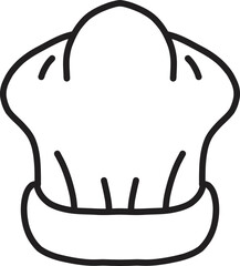 Hand Drawn chef hat illustration