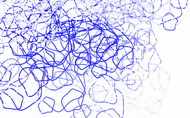 Obraz premium Light Blue, Yellow vector backdrop with memphis shapes.