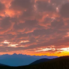 Foto op Canvas sunrise in the mountains © Jonatan